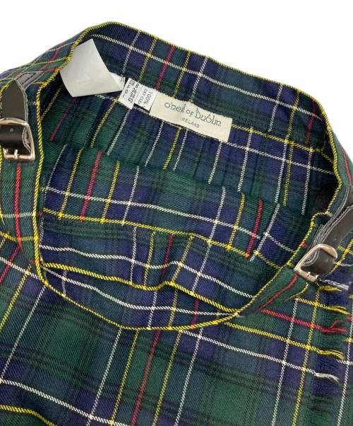 O'NEIL OF DUBLIN（オニール オブ ダブリン）O'NEIL OF DUBLIN (オニール オブ ダブリン) ラップスカート グリーン サイズ:GB8の古着・服飾アイテム