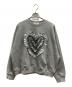 POPPY（ポピー）の古着「HEART TULLE SWEATSHIRT」｜グレー