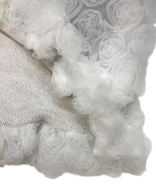 POPPY（ポピー）POPPY (ポピー) TULLE DOCKING HOODIE グレー サイズ:FREEの古着・服飾アイテム