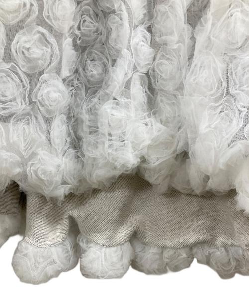 POPPY（ポピー）POPPY (ポピー) TULLE DOCKING HOODIE グレー サイズ:FREEの古着・服飾アイテム