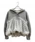 POPPY（ポピー）の古着「TULLE DOCKING HOODIE」｜グレー