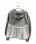POPPY (ポピー) TULLE DOCKING HOODIE グレー サイズ:FREE：10000円