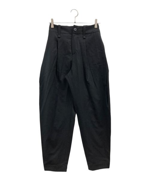 ISSEY MIYAKE（イッセイミヤケ）ISSEY MIYAKE (イッセイミヤケ) ウールテーパードパンツ ブラック サイズ:1の古着・服飾アイテム