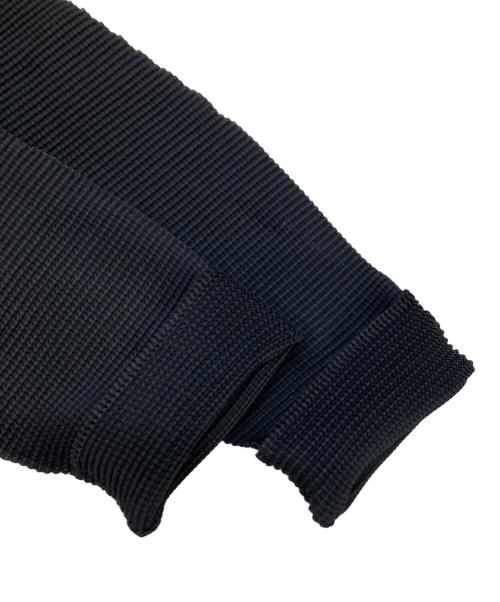 me ISSEY MIYAKE（ミーイッセイ ミヤケ）me ISSEY MIYAKE (ミーイッセイ ミヤケ) ハイネックプリーツカットソー ブラック サイズ:不明(実寸参照)の古着・服飾アイテム