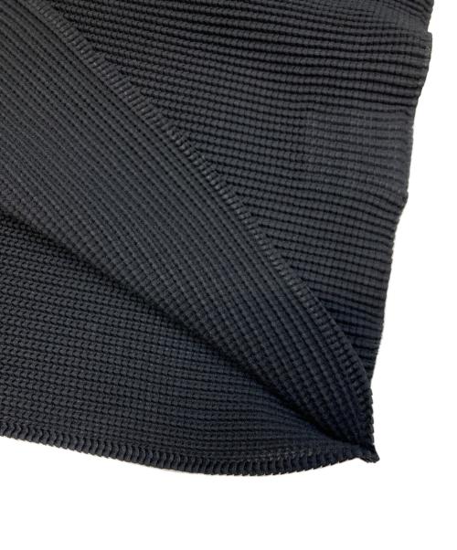 me ISSEY MIYAKE（ミーイッセイ ミヤケ）me ISSEY MIYAKE (ミーイッセイ ミヤケ) ハイネックプリーツカットソー ブラック サイズ:不明(実寸参照)の古着・服飾アイテム