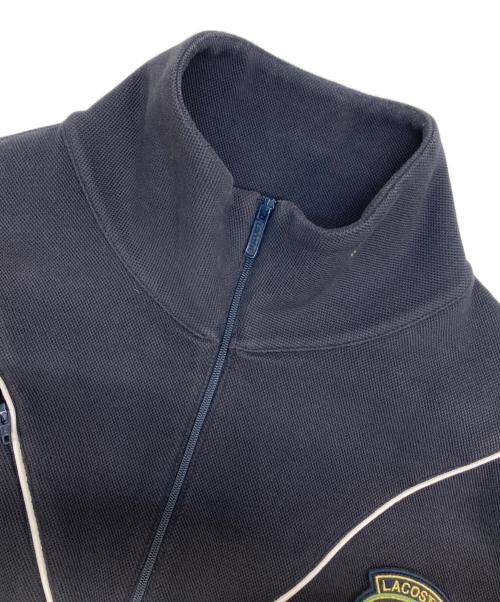 LACOSTE（ラコステ）LACOSTE (ラコステ) ダブルフェイス鹿の子ハーフジップジャケット ネイビー サイズ:US Mの古着・服飾アイテム