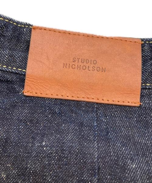 STUDIO NICHOLSON（スタジオ ニコルソン）STUDIO NICHOLSON (スタジオ ニコルソン) ISKOデニムパンツ ネイビー サイズ:Mの古着・服飾アイテム