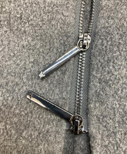 EMPORIO ARMANI（エンポリオ アルマーニ）EMPORIO ARMANI (エンポリオ アルマーニ) ニットスタンドカラージャケット グレー サイズ:38の古着・服飾アイテム