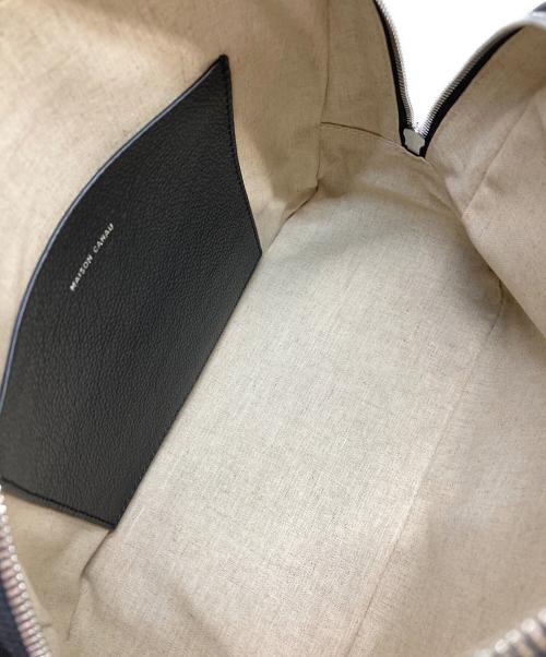 MAISON CANAU（メゾンカナウ）MAISON CANAU (メゾンカナウ) SHRINK ROUND BOSTON M ブラックの古着・服飾アイテム