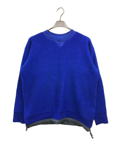 sacai（サカイ）sacai (サカイ) ウーウニットプルオーバー ブルー サイズ:2の古着・服飾アイテム
