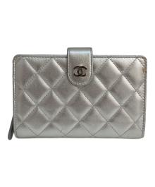 CHANEL（シャネル）の古着「マトラッセ 2つ折り財布」｜シルバー