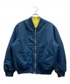 DIESELディーゼル）の古着「J-MATT/リバーシブルジャケット」｜ネイビー×イエロー