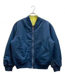 DIESEL（ディーゼル）の古着「J-MATT/リバーシブルジャケット」｜ネイビー×イエロー
