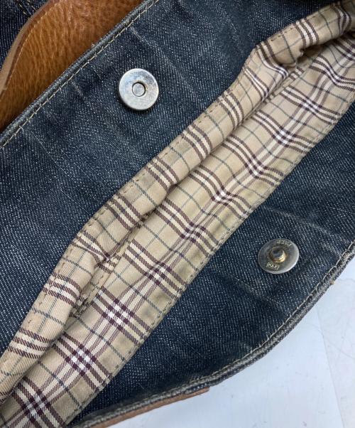 BURBERRY BLUE LABEL（バーバリー ブルー レーベル）BURBERRY BLUE LABEL (バーバリー ブルー レーベル) デニムワンショルダーバッグ インディゴの古着・服飾アイテム