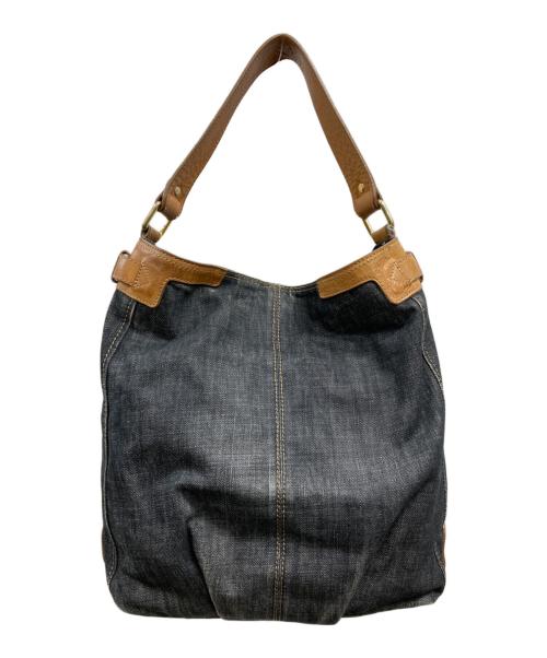 BURBERRY BLUE LABEL（バーバリー ブルー レーベル）BURBERRY BLUE LABEL (バーバリー ブルー レーベル) デニムワンショルダーバッグ インディゴの古着・服飾アイテム