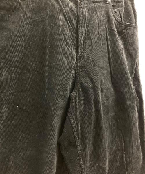 everyone（エブリワン）everyone (エブリワン) wide straight corduroy trousers ブラック サイズ:Lの古着・服飾アイテム