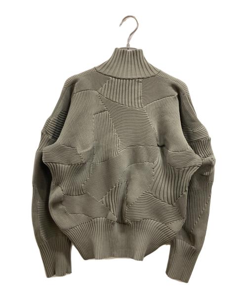 ISSEY MIYAKE（イッセイミヤケ）ISSEY MIYAKE (イッセイミヤケ) KONE KONE ジップアップ ブルゾン オリーブ サイズ:2の古着・服飾アイテム