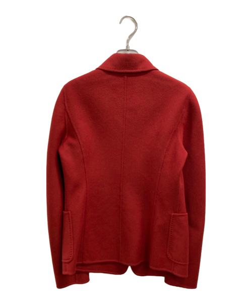 MaxMara（マックスマーラ）MaxMara (マックスマーラ) カシミアブレンドショートコート レッド サイズ:40の古着・服飾アイテム