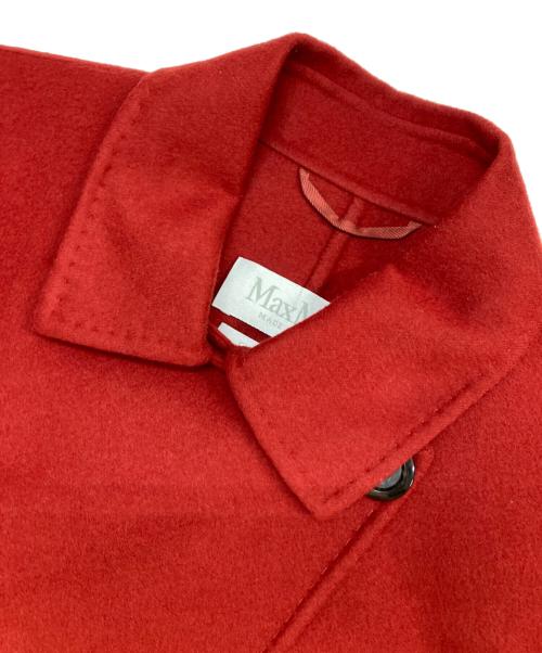 MaxMara（マックスマーラ）MaxMara (マックスマーラ) カシミアブレンドショートコート レッド サイズ:40の古着・服飾アイテム