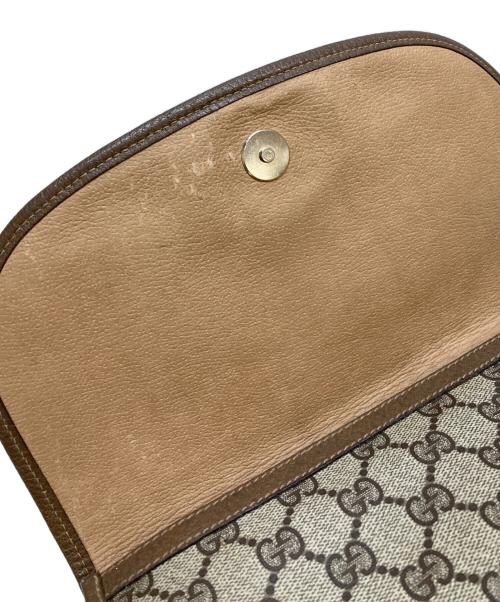 GUCCI（グッチ）GUCCI (グッチ) GGプラスシェリーラインクラッチバッグ ベージュの古着・服飾アイテム
