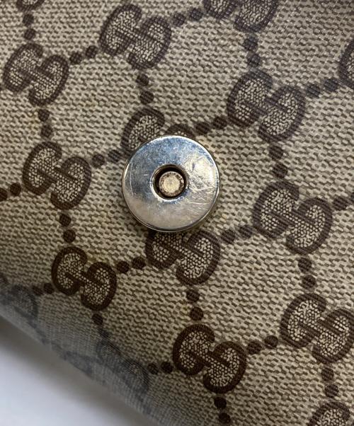 GUCCI（グッチ）GUCCI (グッチ) GGプラスシェリーラインクラッチバッグ ベージュの古着・服飾アイテム