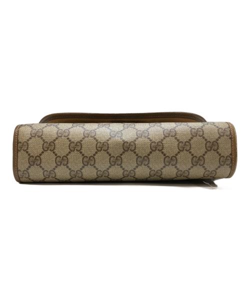 GUCCI（グッチ）GUCCI (グッチ) GGプラスシェリーラインクラッチバッグ ベージュの古着・服飾アイテム