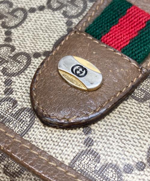 GUCCI（グッチ）GUCCI (グッチ) GGプラスシェリーラインクラッチバッグ ベージュの古着・服飾アイテム