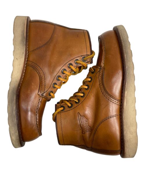 RED WING（レッドウィング）RED WING (レッドウィング) アイリッシュセッター クラシック・モックトゥ ブラウン サイズ:22の古着・服飾アイテム