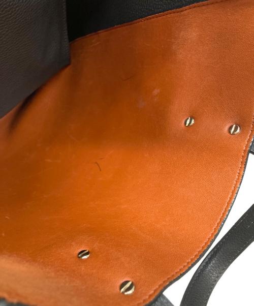 FONTANA MILANO（フォンタナミラノ）FONTANA MILANO (フォンタナミラノ) TUMTUMレザートートバッグ ブラックの古着・服飾アイテム