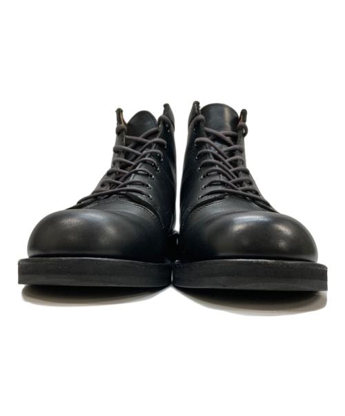 Y's for men（ワイズフォーメン）Y's for men (ワイズフォーメン) レースアップショートブーツ ブラック サイズ:4の古着・服飾アイテム