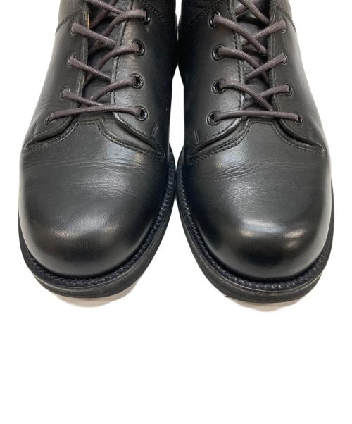 Y's for men（ワイズフォーメン）Y's for men (ワイズフォーメン) レースアップショートブーツ ブラック サイズ:4の古着・服飾アイテム