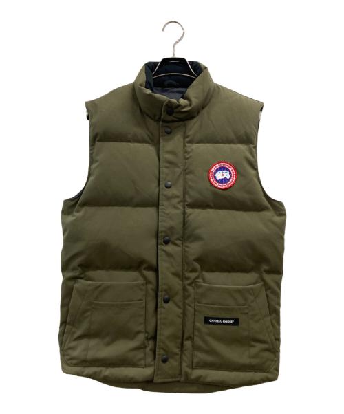 CANADA GOOSE（カナダグース）CANADA GOOSE (カナダグース) Freestyle Crew Vest カーキ サイズ:Sの古着・服飾アイテム