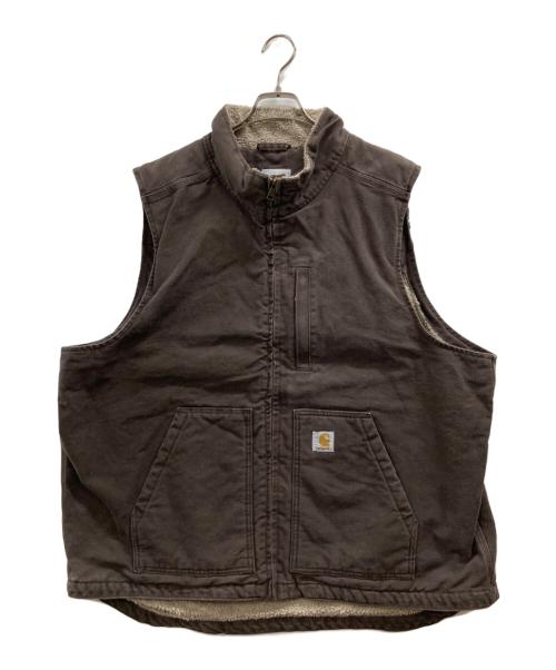 CarHartt（カーハート）CarHartt (カーハート) ダックベスト ブラウン サイズ:Lの古着・服飾アイテム