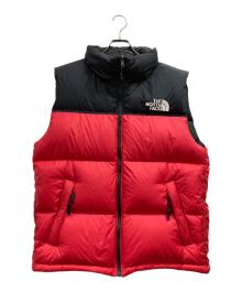 THE NORTH FACE（ザ ノース フェイス）の古着「ヌプシベスト」｜ブラック×レッド