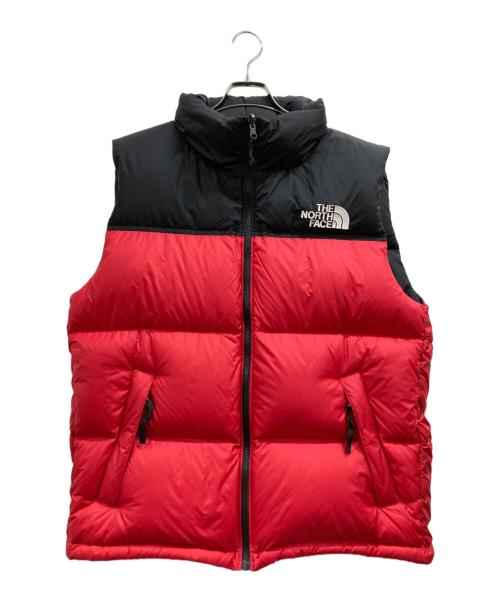 THE NORTH FACE（ザ ノース フェイス）THE NORTH FACE (ザ ノース フェイス) ヌプシベスト ブラック×レッド サイズ:Lの古着・服飾アイテム