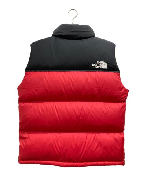 THE NORTH FACE（ザ ノース フェイス）THE NORTH FACE (ザ ノース フェイス) ヌプシベスト ブラック×レッド サイズ:Lの古着・服飾アイテム
