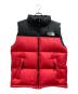 THE NORTH FACE（ザ ノース フェイス）の古着「ヌプシベスト」｜ブラック×レッド