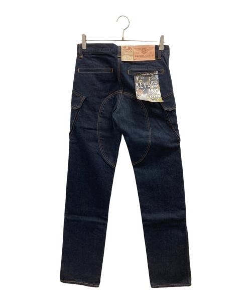 KOJIMA GENES（コジマジーンズ）KOJIMA GENES (コジマジーンズ) 13oz.ケブラーストレッチ ダブルニー デニムカーゴパンツ インディゴ サイズ:31 未使用品の古着・服飾アイテム