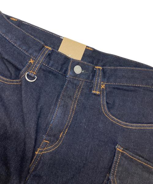 KOJIMA GENES（コジマジーンズ）KOJIMA GENES (コジマジーンズ) 13oz.ケブラーストレッチ ダブルニー デニムカーゴパンツ インディゴ サイズ:31 未使用品の古着・服飾アイテム