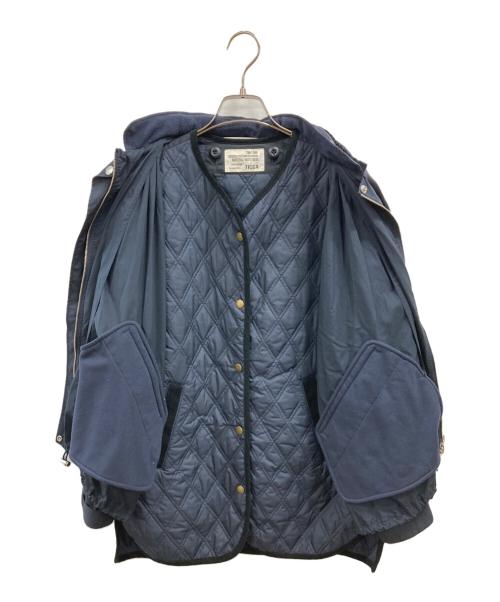 ticca（ティッカ）ticca (ティッカ) キルティングレイヤードジャケット ネイビー サイズ:FREEの古着・服飾アイテム