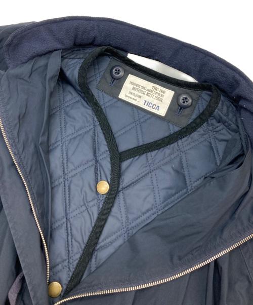 ticca（ティッカ）ticca (ティッカ) キルティングレイヤードジャケット ネイビー サイズ:FREEの古着・服飾アイテム