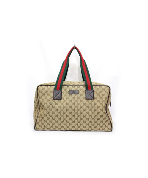 GUCCI（グッチ）GUCCI (グッチ) ボストンバッグ ブラウン GG 153240 204046の古着・服飾アイテム