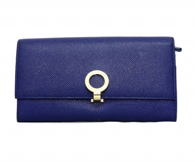 中古・古着通販】BVLGARI (ブルガリ) 長財布 ブルー 36316｜ブランド