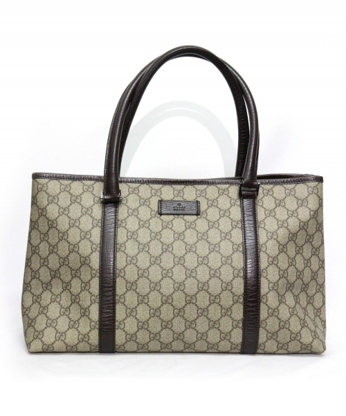 GUCCI（グッチ）GUCCI (グッチ) トートバッグ ベージュ GG 114595 204990　角スレ有の古着・服飾アイテム