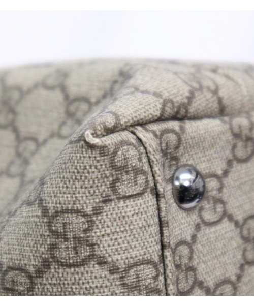 GUCCI（グッチ）GUCCI (グッチ) トートバッグ ベージュ GG 114595 204990　角スレ有の古着・服飾アイテム