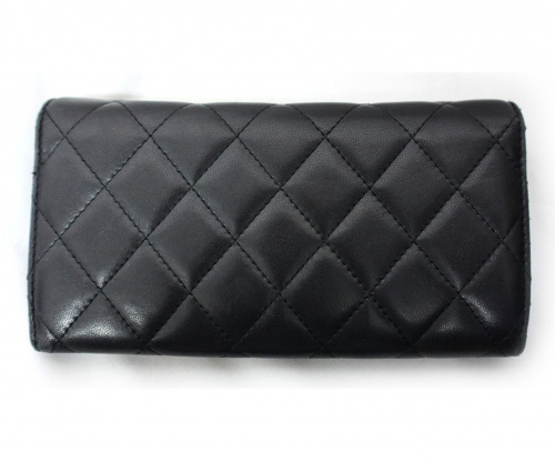 CHANEL（シャネル）CHANEL (シャネル) 長財布 ブラック マトラッセ A80758 22553743の古着・服飾アイテム