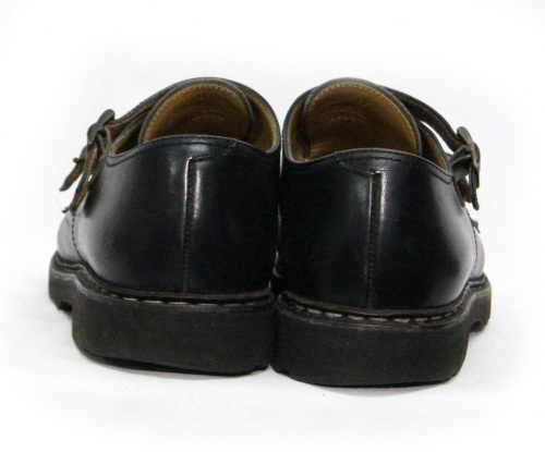 PARABOOT（パラブーツ）PARABOOT (パラブーツ) ダブルモンクストラップシューズ ブラック サイズ:7 1/2の古着・服飾アイテム