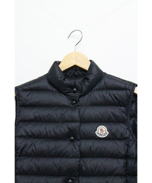 MONCLER（モンクレール）MONCLER (モンクレール) ライトダウンベスト ブラック サイズ:0 LIANE GILETの古着・服飾アイテム