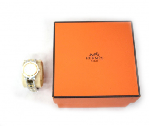 HERMES（エルメス）HERMES (エルメス) リストウォッチ クリッパー SS/YGコンビの古着・服飾アイテム