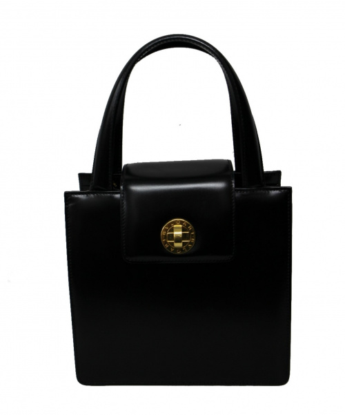 BVLGARI（ブルガリ）BVLGARI (ブルガリ) ターンロック2WAYショルダーバッグ ブラックの古着・服飾アイテム